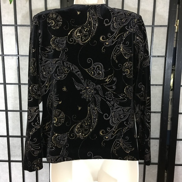 Cropped black embelish cardigan set sz small - Picture 2 of 7